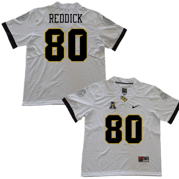 Men #80 Grant Reddick UCF Knights College Football Jerseys Stitched Sale-White
